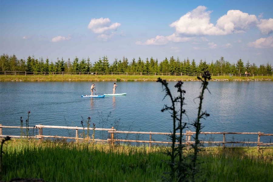 Stand Up Paddling am Speicherteich im Wechselland , © Erlebnisarena St. Corona am Wechsel 