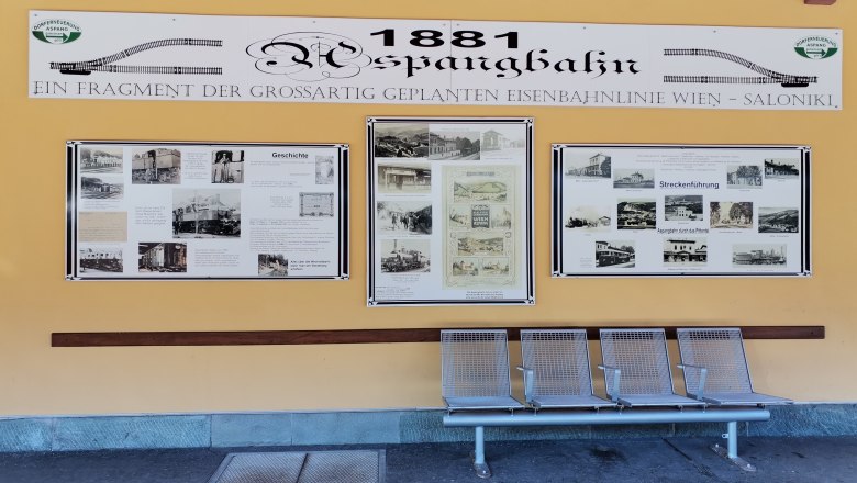 Tafeln zur Geschichte der Aspangbahn, © Wiener Alpen, intern