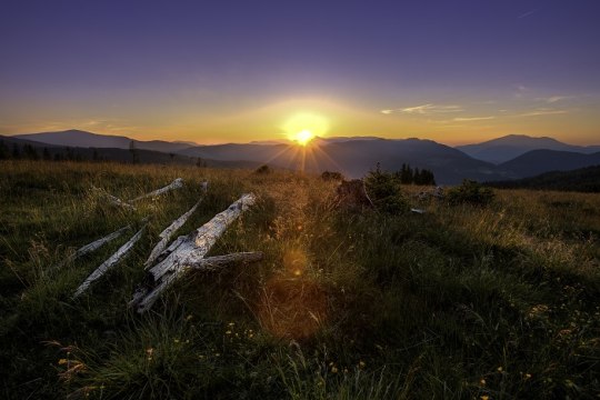 Sonnenuntergang auf der Steyersberger Schwaig, © Wiener Alpen, Christian Kremsl