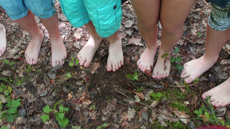 Den Waldboden bewusst sp&uuml;ren., &copy; Elisabeth Winkler